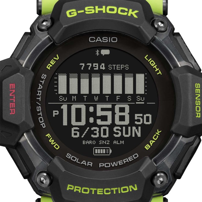 Zegarek-Męski-Casio-G-Shock-GBD-H2000-1A9ER-gps-pulsometr-limonkowy-sportowy-2