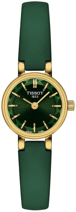 złoty-Zegarek-Damski-Tissot-Lovely-Round-T140.009.36.091.00-zielony-pasek-