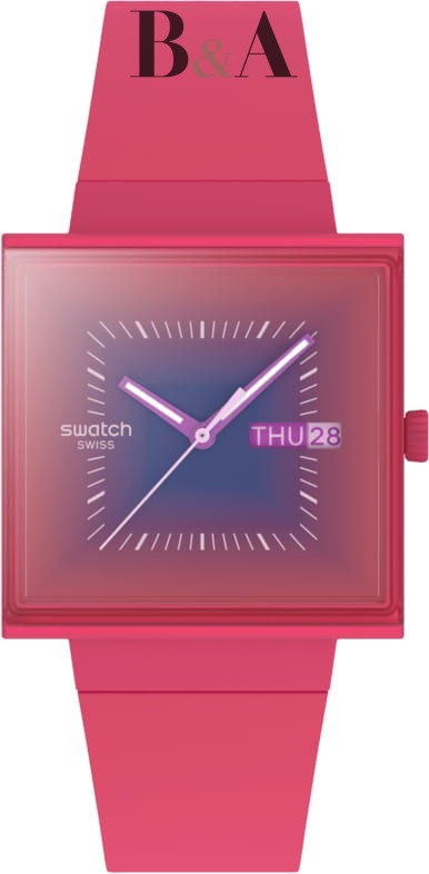 Zegarek-Swatch-SQUARELY-BERRY-SO34R700