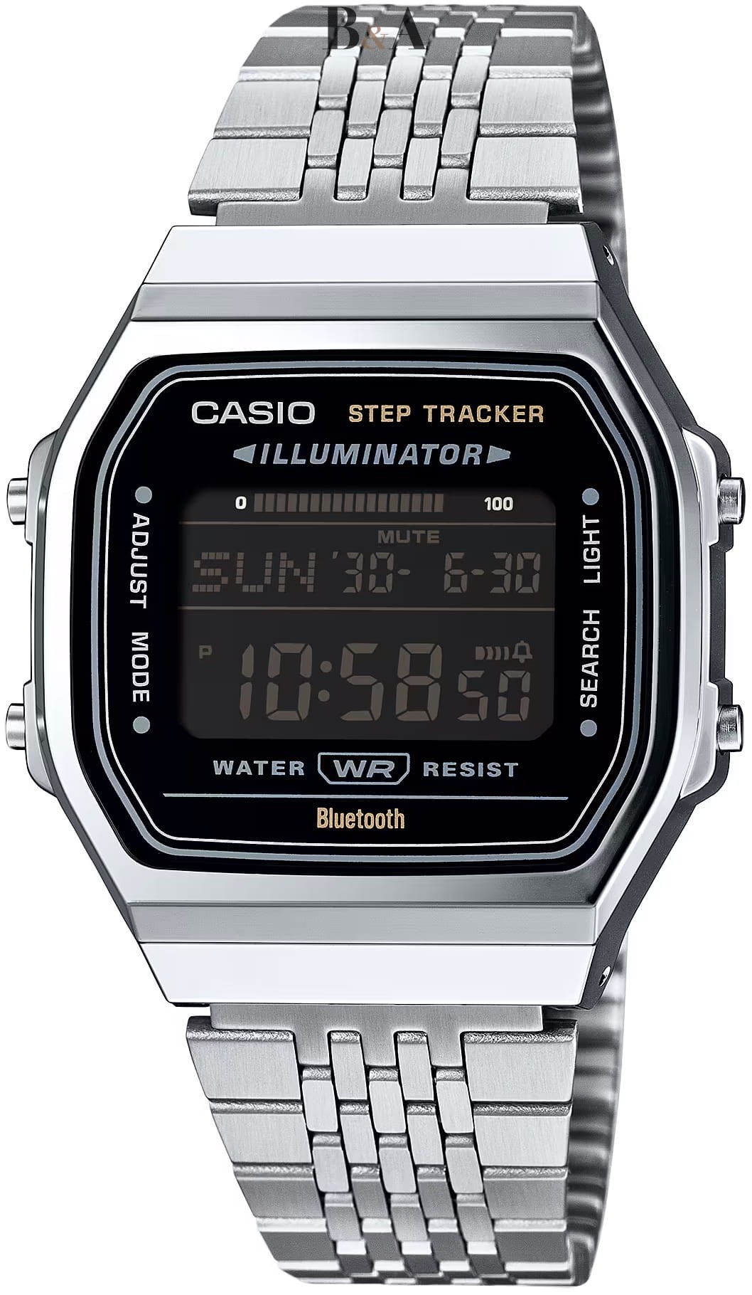 Zegarek-Casio-Vintage-ABL-100WE-1BEF=srebrny-mlodzieżowy-retro