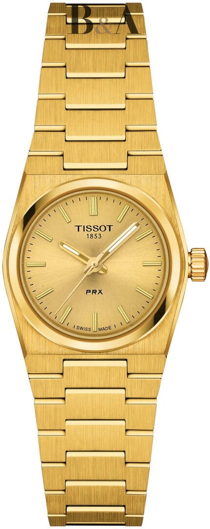 Zegarek-Damski-TISSOT-PRX-25mm-T137.010.33.021.00-złocony
