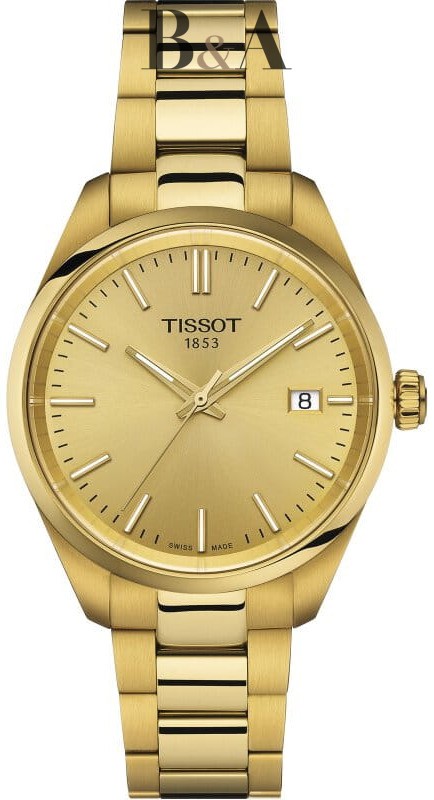 Zegarek-Damski-Tissot-PR-100-34mm-T150.210.33.021.00-złoty-klasyczny-nowoczesny