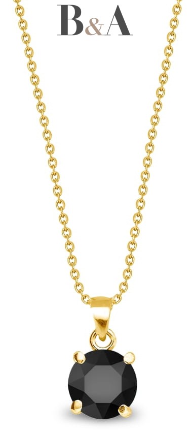 Naszyjnik-SPARK-Ronda-Jet-Gold-NPG1088SS39J