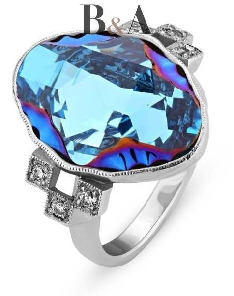 PIERŚCIONEK-SPARK-DELIA-AQUAMARINE-P492619AQMB