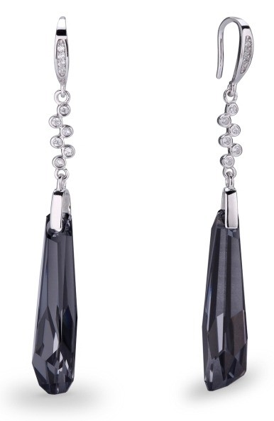 KOLCZYKI-SPARK-STIRIA-SILVER-NIGHT-KW6017SN