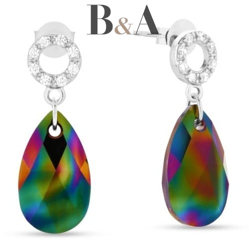 KOLCZYKI-SPARK-MANDORLA-rAINBOW-DARK-KCK610616RD