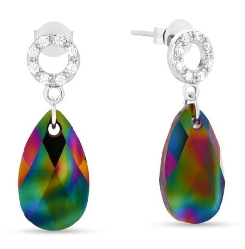 KOLCZYKI-SPARK-MANDORLA-rAINBOW-DARK-KCK610616RD