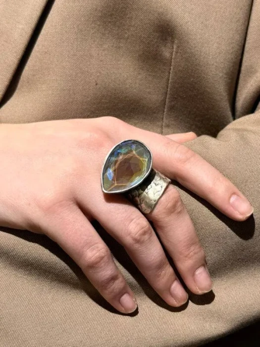 PIERŚCIONEK MOTYLE Biały Łabędź MS5665