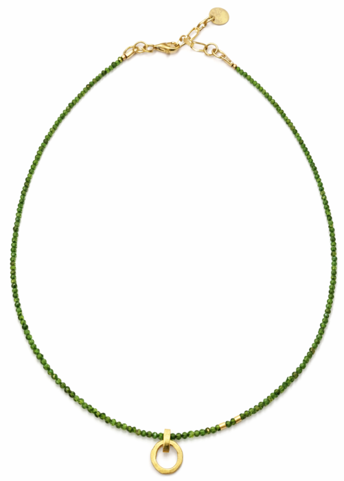 KRAUZA-Naszyjnik-Choker-z-Diopsydem-i-Zawieszką