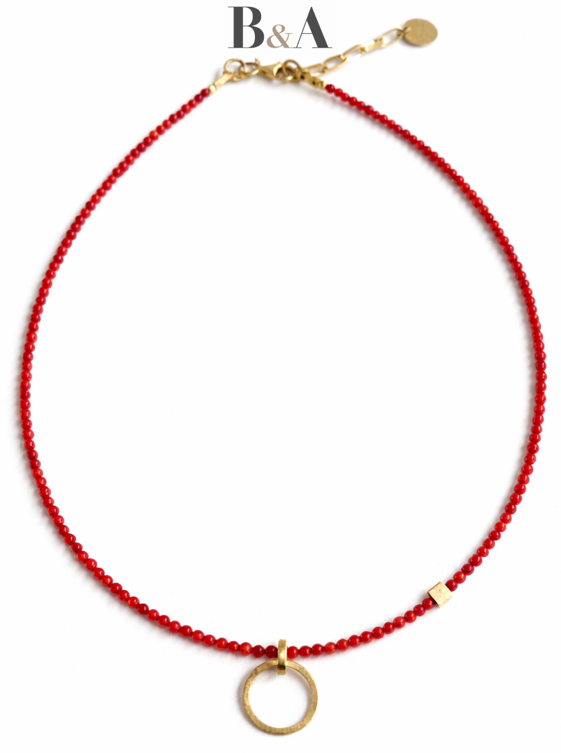 krauza-choker-naszyjnik-koral-czerwony-bia