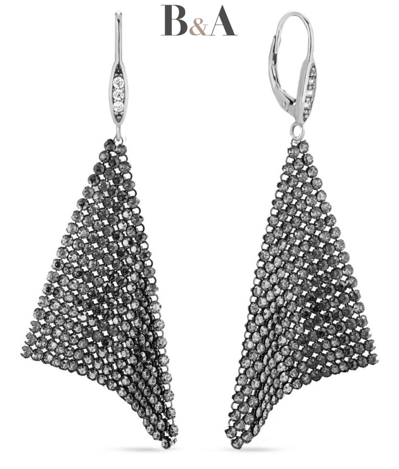 Kolczyki-SPARK-Elegance-Silver-Night-KWFM18SN