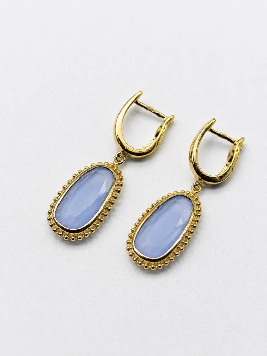 Złote-Kolczyki-z-Chalcedonem-Dall'Acqua-pr.585-wiszące-damskie-14k-3