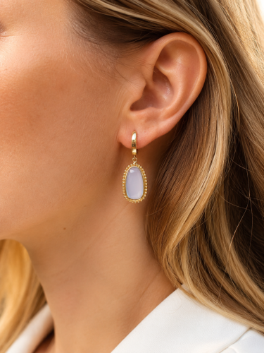 Złote-Kolczyki-z-Chalcedonem-Dall'Acqua-pr.585-wiszące-damskie-14k-1