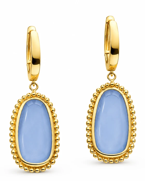 Złote-Kolczyki-z-Chalcedonem-Dall'Acqua-pr.585-wiszące-damskie-14k