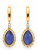 Złote-wiszące-Kolczyki-z-Chalcedonem-Dall'Acqua-pr.585-14k-damskie-klasyczne