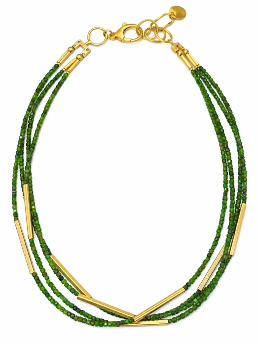 KRAUZa-design-Naszyjnik-z-Diopsidem-zielonym-naturalne-kamienie-nowoczesny-1