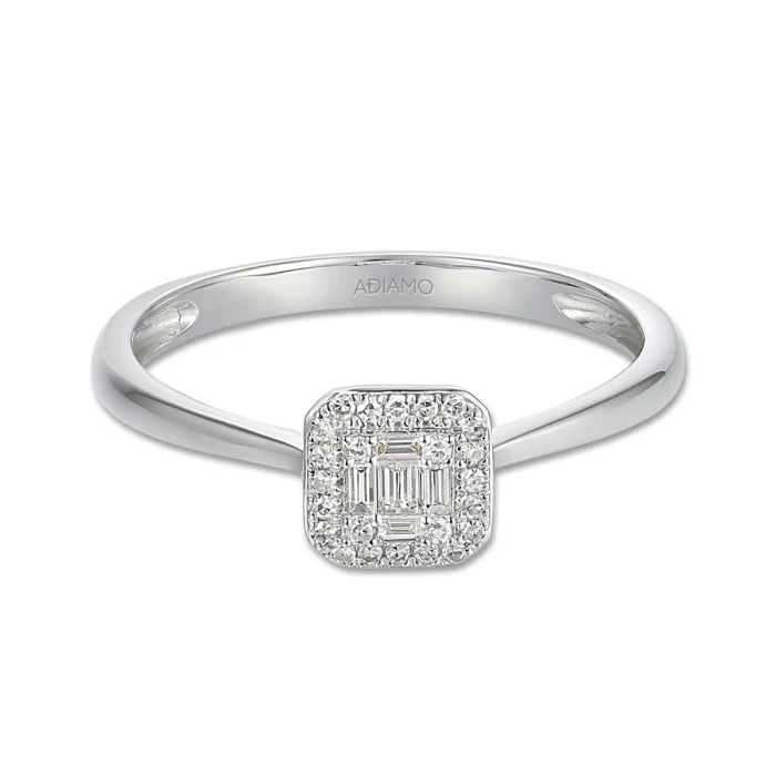 Złoty-Pierścionek-z-Brylantami-0,10-ct-H/SI-ADIAMO-R71618-W-próba-585-1