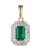 Złota-Zawieszka-ze-Szmaragdem-0,57-ct-i-diamentami-0,11-ct-ADIAMO-P87499-YW-EM-próba-585