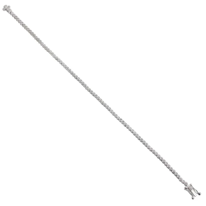 Złota-Bransoletka-Tenisowa-z-Diamentami-0,26-ct-ADIAMO-B05149-W–białe-złoto-585-1