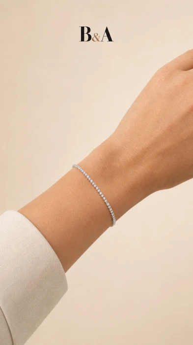 Złota-Bransoletka-Tenisowa-z-Diamentami-0,26-ct-ADIAMO-B05149-W–białe-złoto-585-4