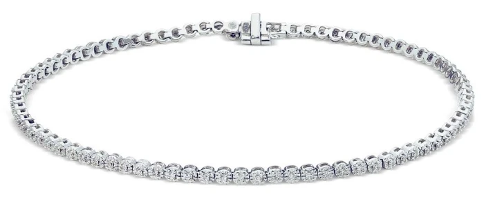Złota-Bransoletka-Tenisowa-z-Diamentami-0,26-ct-ADIAMO-B05149-W–białe-złoto-585