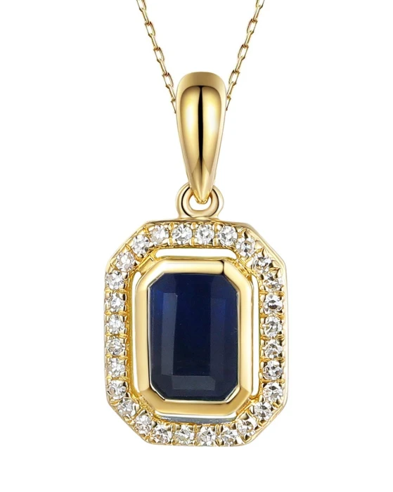 Złota-Zawieszka-ADIAMO-z-Szafirem-0,67-ct-Diamentami-0,09 ct–P36151-Y-SA-próba585
