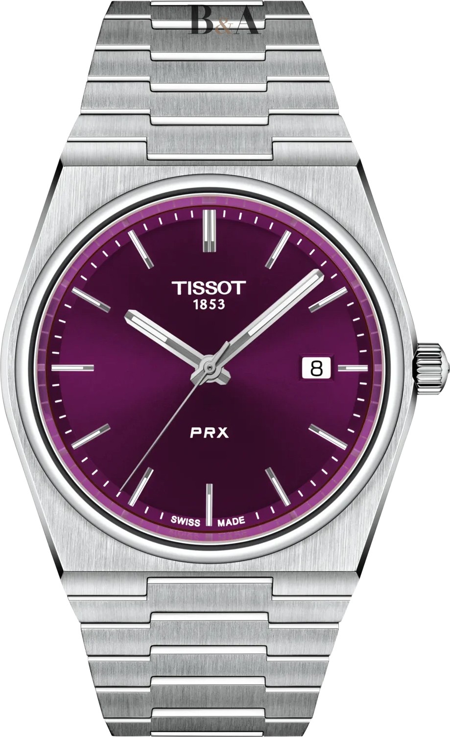 fioletowa-tarcza-Zegarek-Męski-Tissot-PRX-40mm-T137.410.11.401.00-jubiler-ostrów