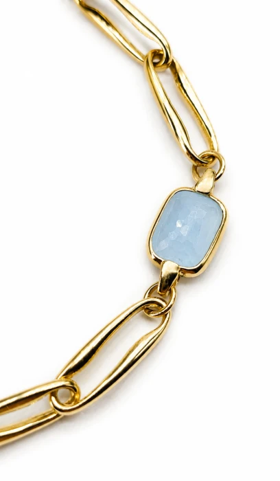 Złota-damska-Bransoletka-DallAcqua-z-Akwamarynem-pr.585-14k-2