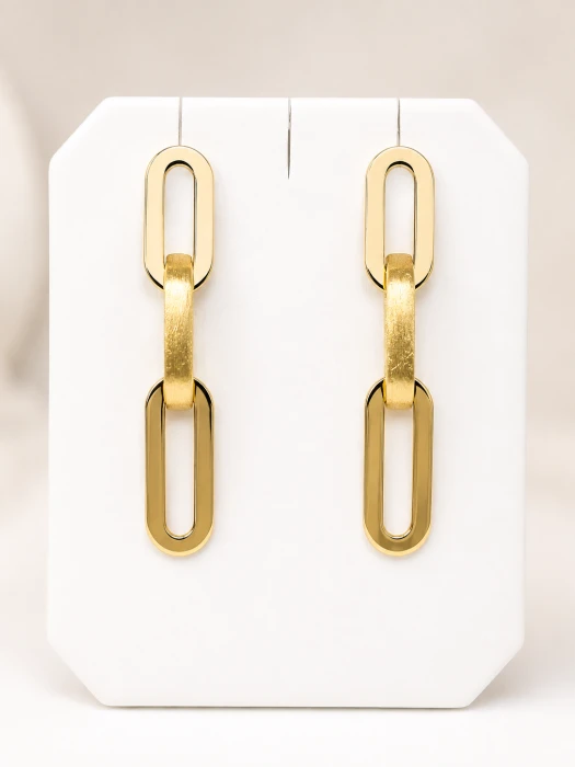 Złote-damskie-Kolczyki-DallAcqua-wiszące-Długie-6-cm-pr.585-14k-5