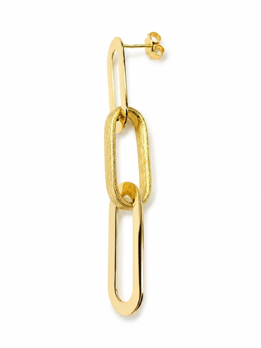 Złote-damskie-Kolczyki-DallAcqua-wiszące-Długie-6-cm-pr.585-14k-0