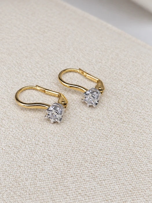 Złote-Kolczyki-z-Diamentami-0,11-ct-H/SI-ADIAMO-E54803-yW-P-próba-585-b