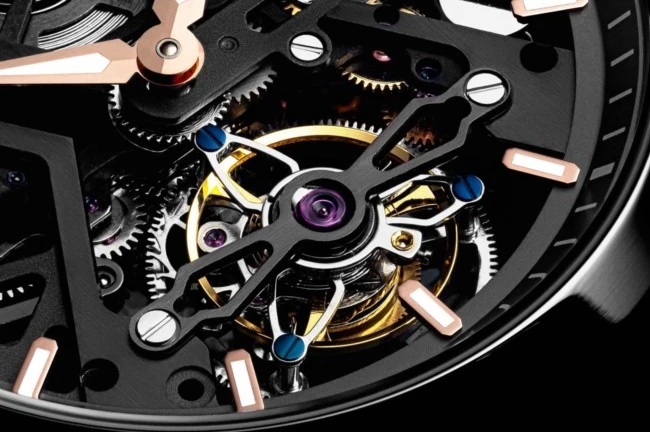 zegarek-meski-z-limitowanej-edycji-Pierre-Ricaud-P2004.S2R6A-tourbillon-Skeleton-z-odsłoniętym-mechanizmem-detalami-w-kolorze-różowego-złota-i-czarnym-skórzanym-paskiem6