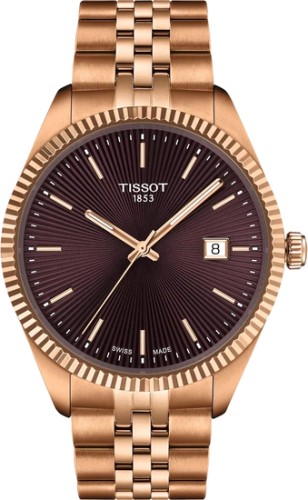 Zegarek-męski-Tissot-Ballade-40-mm-T156.410.33.371.00-z-bordową-tarczą-bransoletą-w-kolorze-różowego-złota