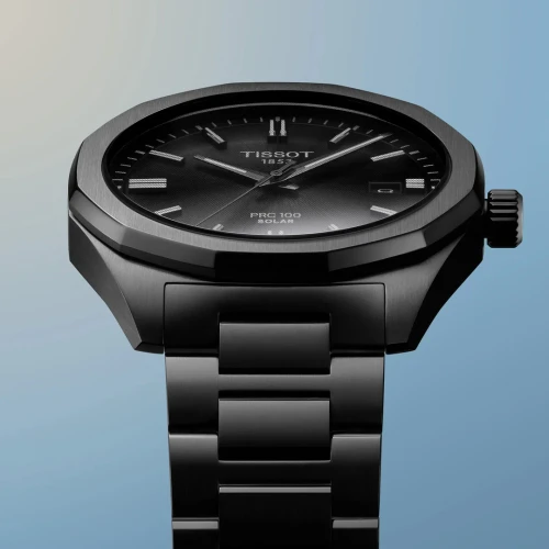 Zegarek-męski-Tissot-PRC-100-Solar-39mm-T151.422.33.061.00-z-antracytową-tarczą-dwunastokątną-lunetą-antracytową-bransoletą1