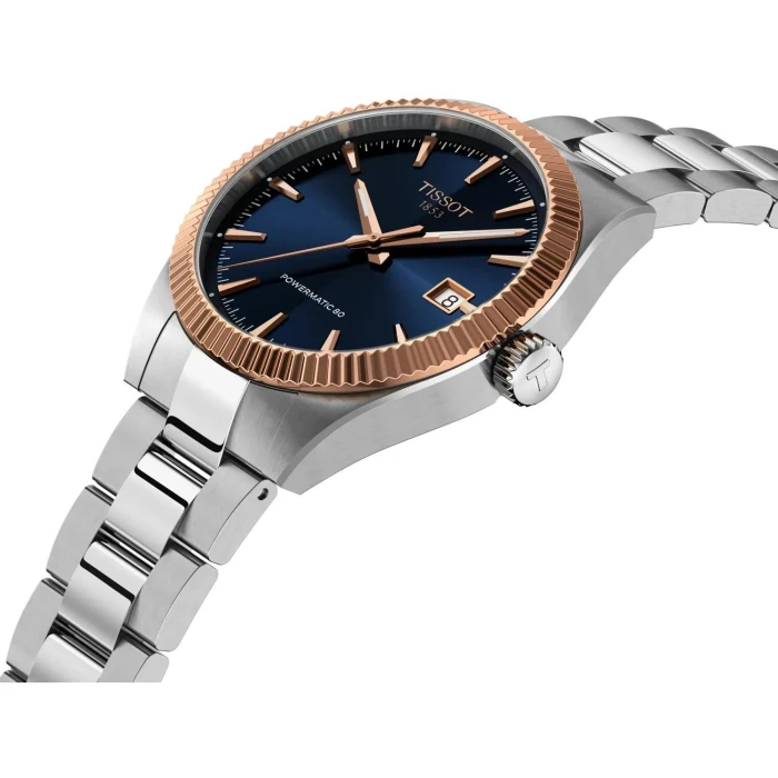 Zegarek-męski-Tissot-Gentleman-T934.807.41.041.00-z-granatową-tarczą-lunetą-z-18-karatowego-różowego-złota-i-stalową-bransoletą1