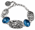 Bransoletka-Motyle-MS3655-Wyspa-Skarbów-z-fakturowanego-srebra-925-z-dwoma-niebieskimi-kryształami-Swarovskiego-Denim
