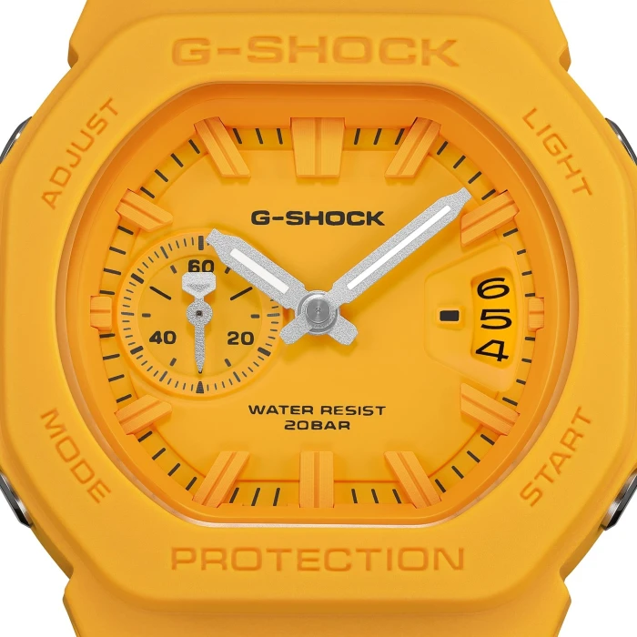 Żółty-zegarek-Casio-G-SHOCK-GAC-2500-9AER-z-analogową-tarczą-srebrzystymi-wskazówkami-datownikiem-Multi-Mission-Date2