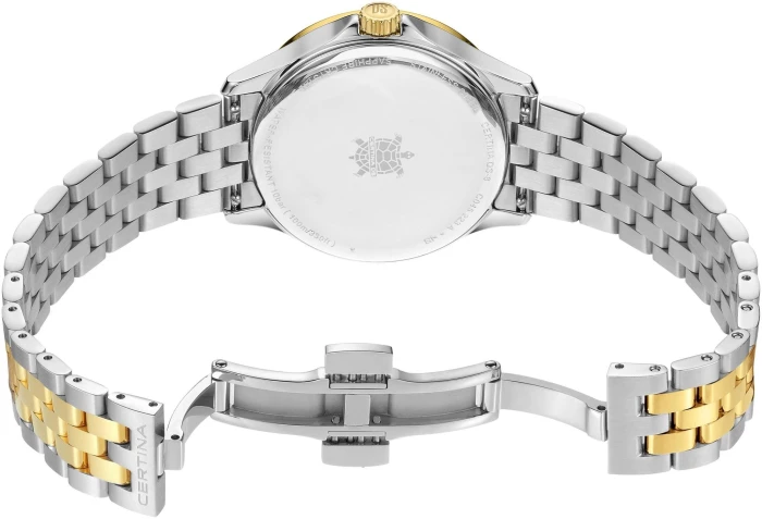 Zegarek-damski-Certina-DS-8-Moonphase-Lady-C045.223.22.111.00-z-tarczą-z-masy-perłowej-i-srebrzysto-złocistą-bransoletą1