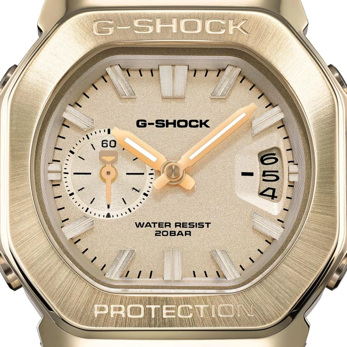 g-steel-Zegarek-męski-Casio-G-SHOCK-GMC-2500G-9AER-ze-złocistą-tarczą-i-lunetą-na-czarnym-pasku2
