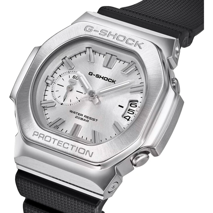 Zegarek-męski-Casio-G-SHOCK-GMC-2500-1A8ER-ze-srebrzystą-tarczą-stalową-lunetą-i-czarnym-paskiem-g-steel-sportowy2