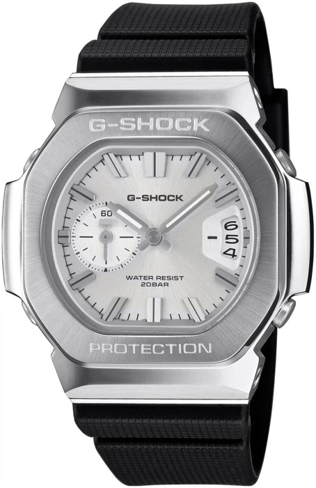 Zegarek-męski-Casio-G-SHOCK-GMC-2500-1A8ER-ze-srebrzystą-tarczą-stalową-lunetą-i-czarnym-paskiem-g-steel-sportowy