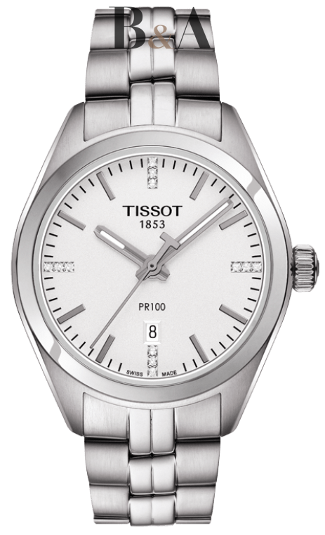 Zegarek-Damski-Tissot-PR-100-Quartz-Lady-T101.210.11.036.00-diamonds-jubiler-ostrów-bia